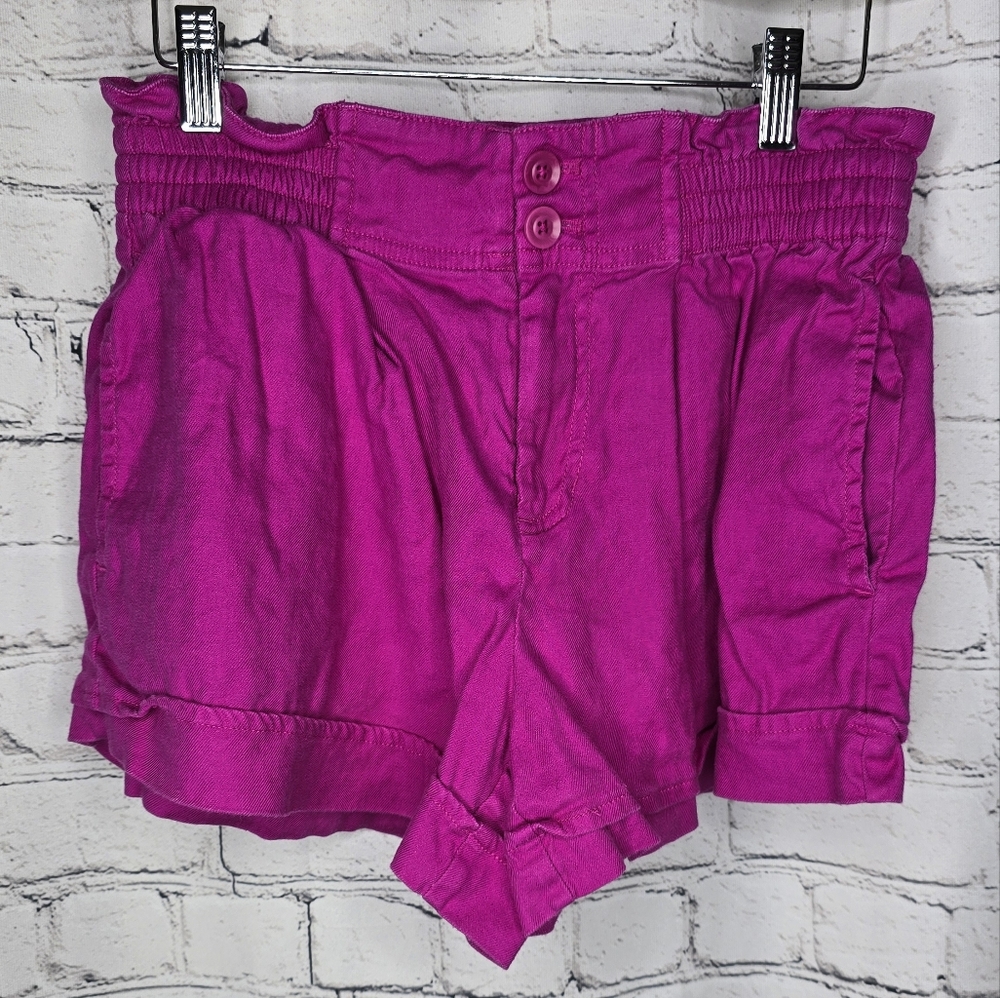 Anthropologie‎ Women's Linen Blend Shorts Size 4